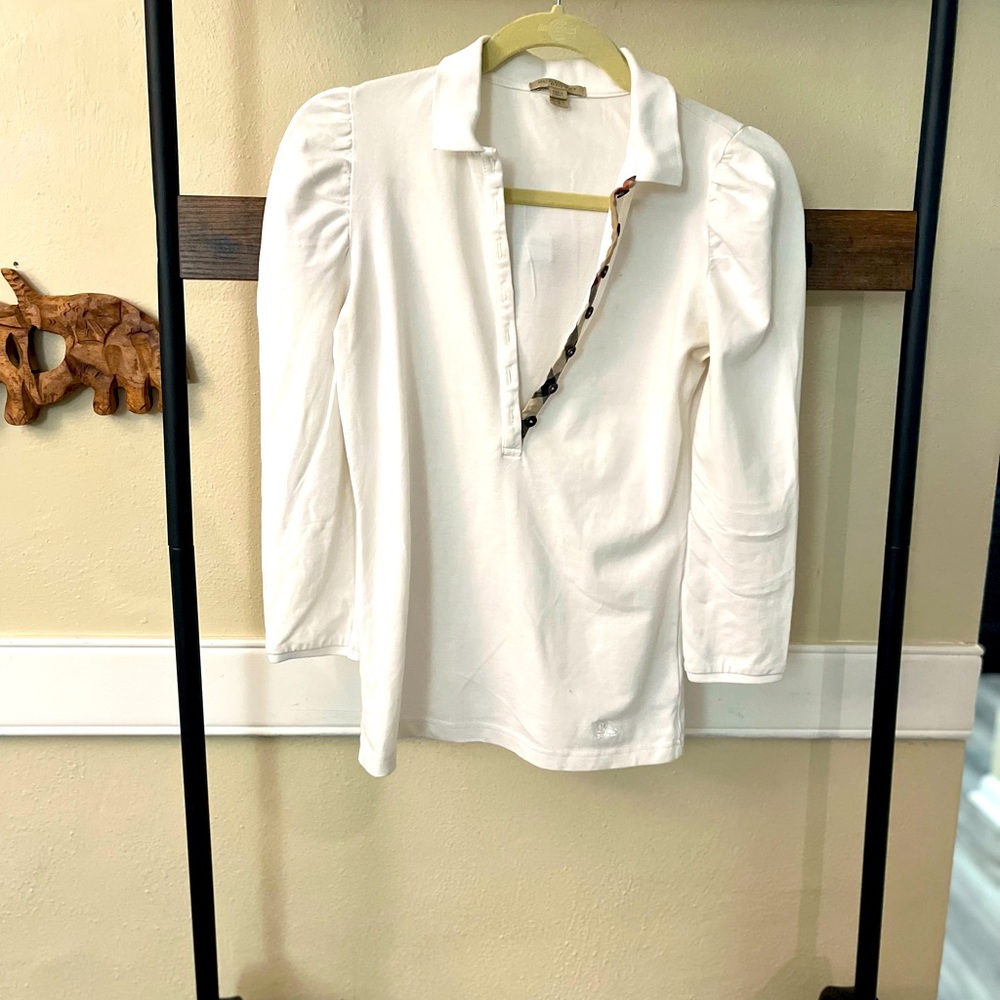 BURBERRY BRIT Three-Quarter Sleeve Polo